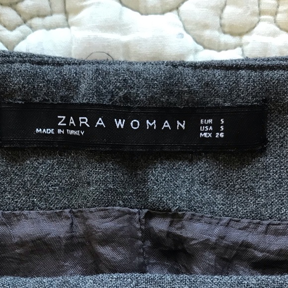 Charcoal Zara stretch wool pencil skirt - Picture 5 of 5